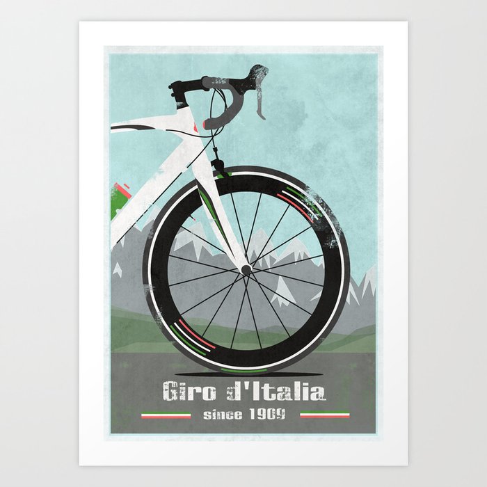 Giro d'Italia Bike Art Print