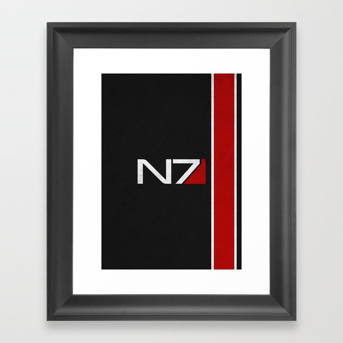 N7 Iconic Design Framed Art Print