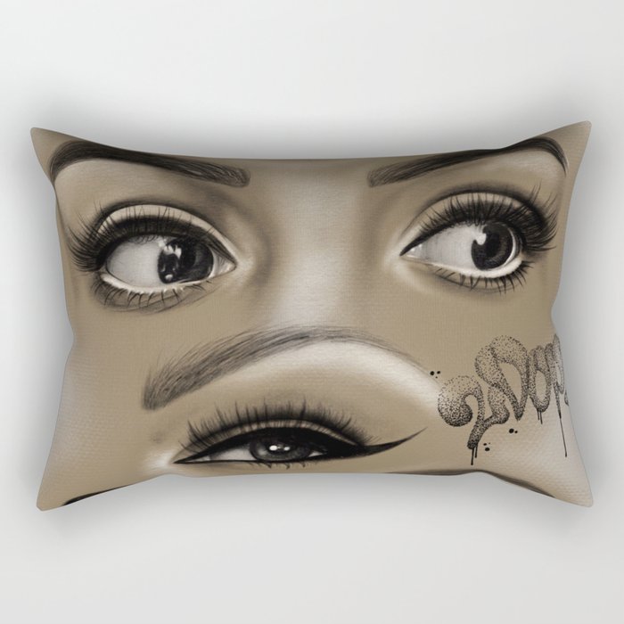 Lyin' Eyes Rectangular Pillow