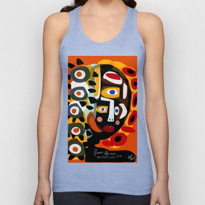 African Woman is dreaming in the sunrise Tank Top