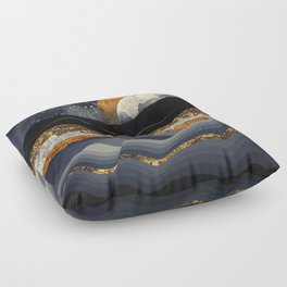 Metallic Mountains Floor Pillow