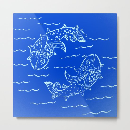 Happy fish- 1 Metal Print