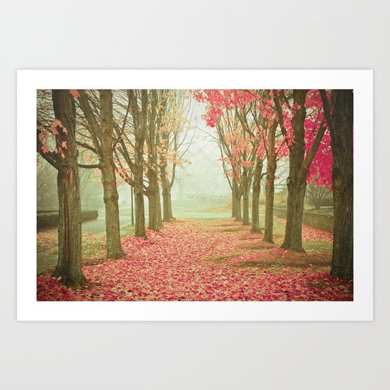 Scarlet Autumn Art Print