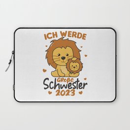I Will Be Big Sister 2023 For Siblings Laptop Sleeve