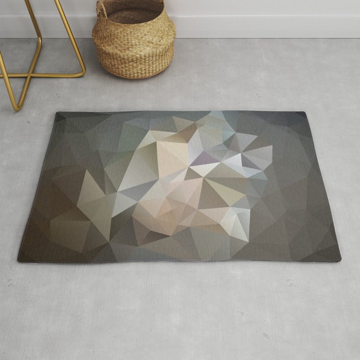 Low Poly Digital Art Spring Storm Rug By Kimbliss