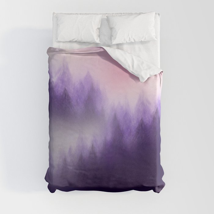 Purple Forest Duvet Cover