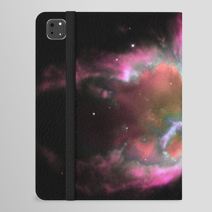 Coral Hot Pink Planetary Nebula iPad Folio Case