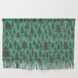 Pacific Northwest Forest Pattern Wall Hanging