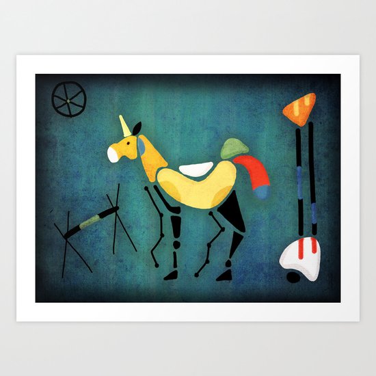 Surrealist Unicorn Art Print