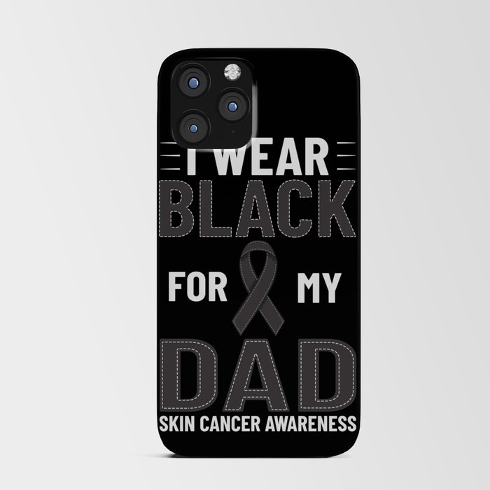 Melanoma Skin Cancer Black Ribbon Treatment iPhone Card Case