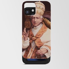 Pope Leo XIII Chromolithograph Portrait - 1878 iPhone Card Case