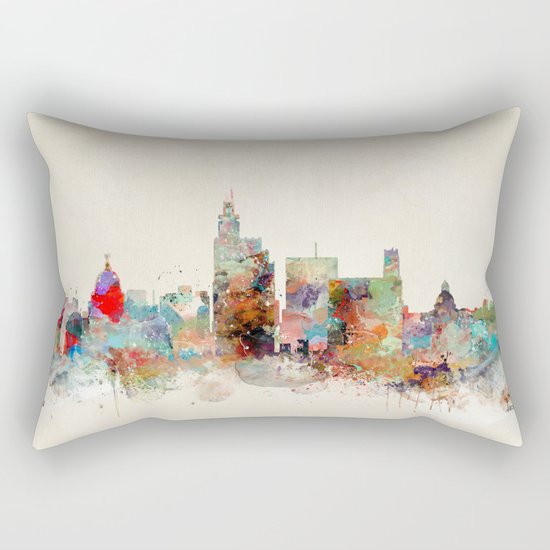 jackson mississippi skyline Rectangular Pillow