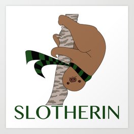 Slotherin Art Print