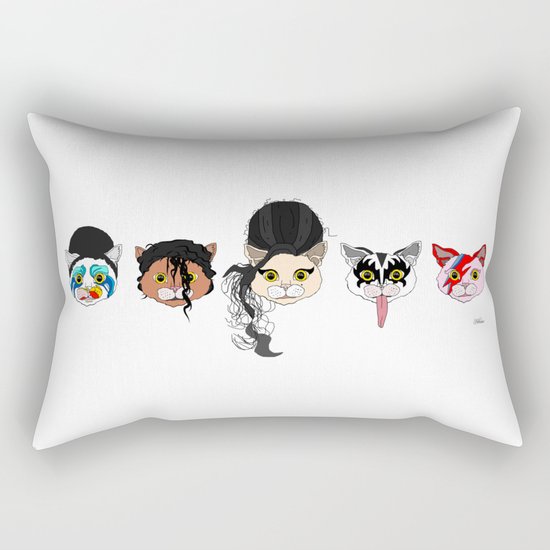 Pop Cats Rectangular Pillow