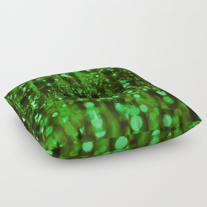 Green Fractal Floor Pillow