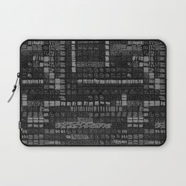 charcoal grey ink marks hand-drawn collection Laptop Sleeve