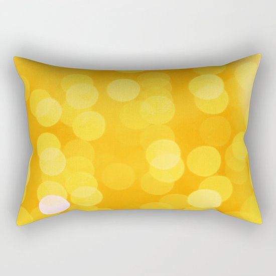Disco Fever in Yellow Rectangular Pillow