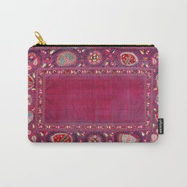 Shakhrisyabz  Southwest Uzbekistan Suzani Embroidery Print Carry-All Pouch