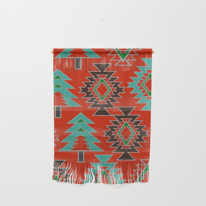 Navajo with pine trees Wall Hanging