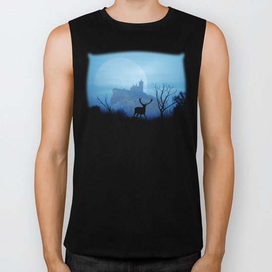 Stag moon Biker Tank