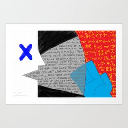 Stop Talking About Us Without Us! Art Print
