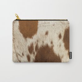 Pattern of a Longhorn bull cowhide. Carry-All Pouch