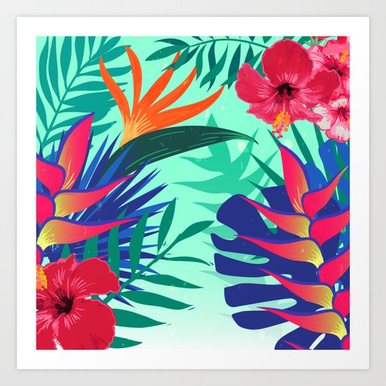Tropical Pattern 6 Art Print