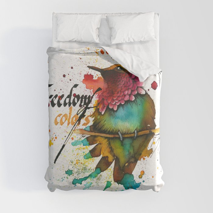 Freedom of colors Duvet Cover
