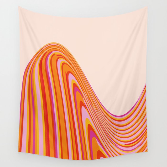 Wave Series p4 Wall Tapestry