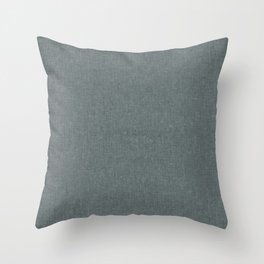 solid woven - stone blue Throw Pillow