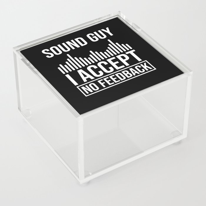 Audio Engineer Sound Guy Engineering Music Acrylic Box