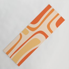 Palm Springs Midcentury Modern Abstract in Light Orange Tangerine Tones  Yoga Mat