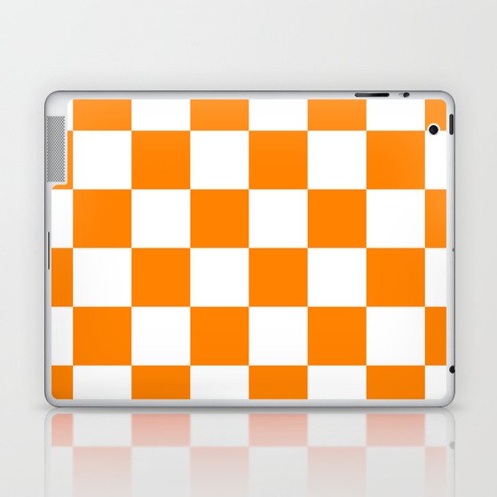 Orange and White Laptop & iPad Skin