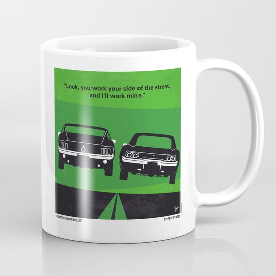 No214 My BULLITT minimal movie poster Mug