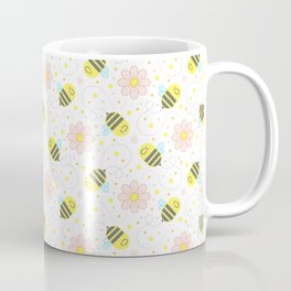Bees love Flowers - Pattern Coffee Mug