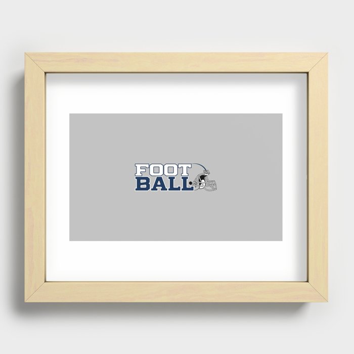 Futbol en Texas Recessed Framed Print