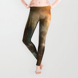 Magical Waterfalls on the Cliffs Leggings