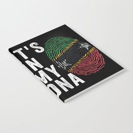 It's In My DNA - St Kitts and Nevis Flag Notebook