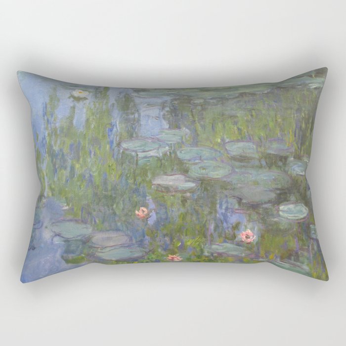 Claude Monet's Water Lilies Rectangular Pillow