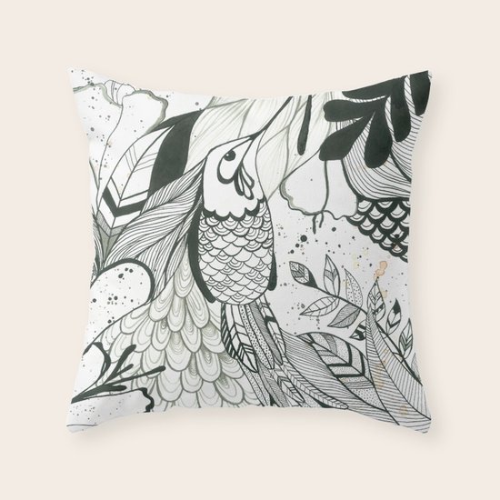 Hummingbird Throw Pillow