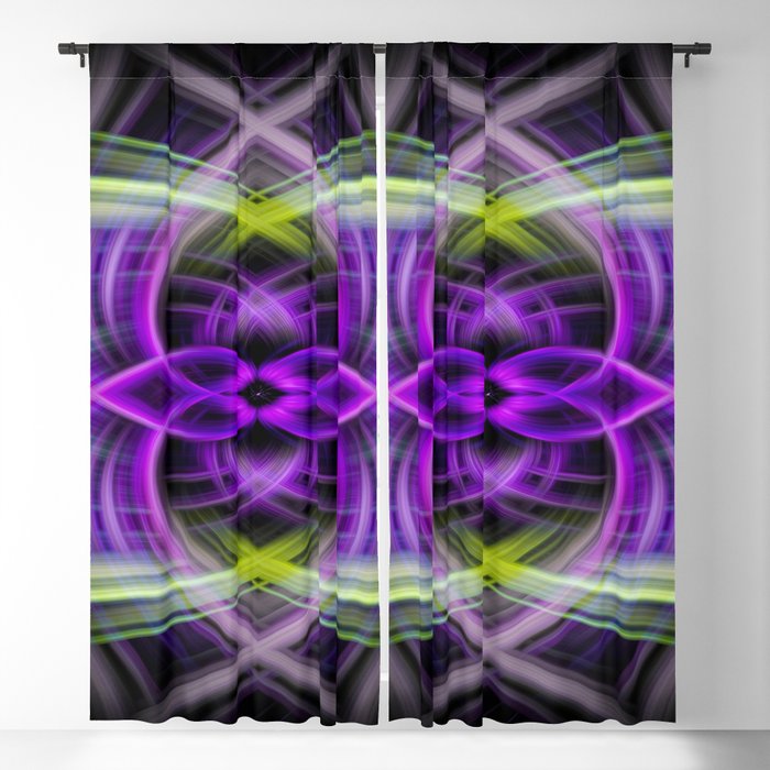 Verdant Spring Tangle Digital Twirl from Photograph Blackout Curtain