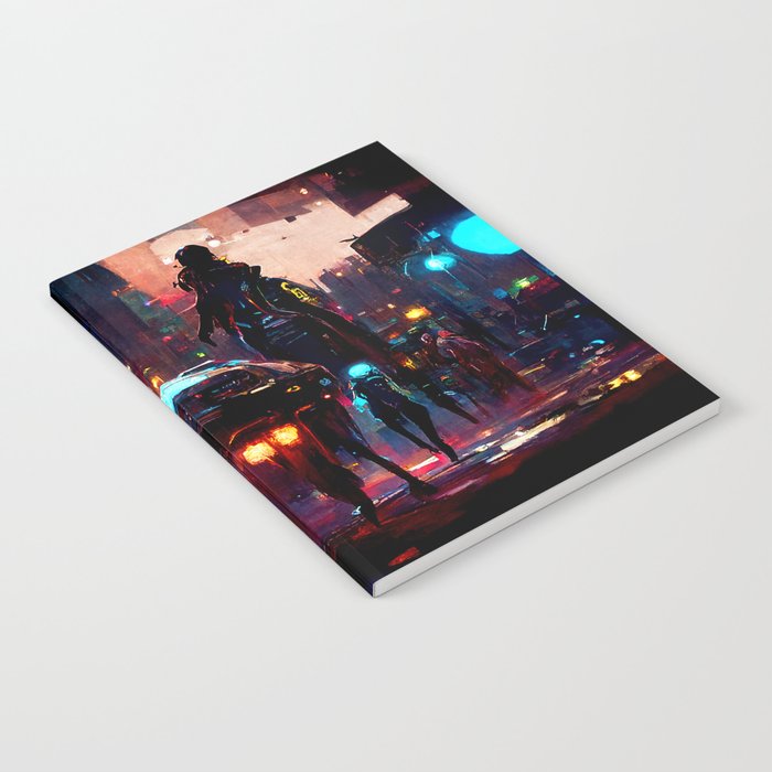 Postcards from the Future - Cyberpunk Street Notebook