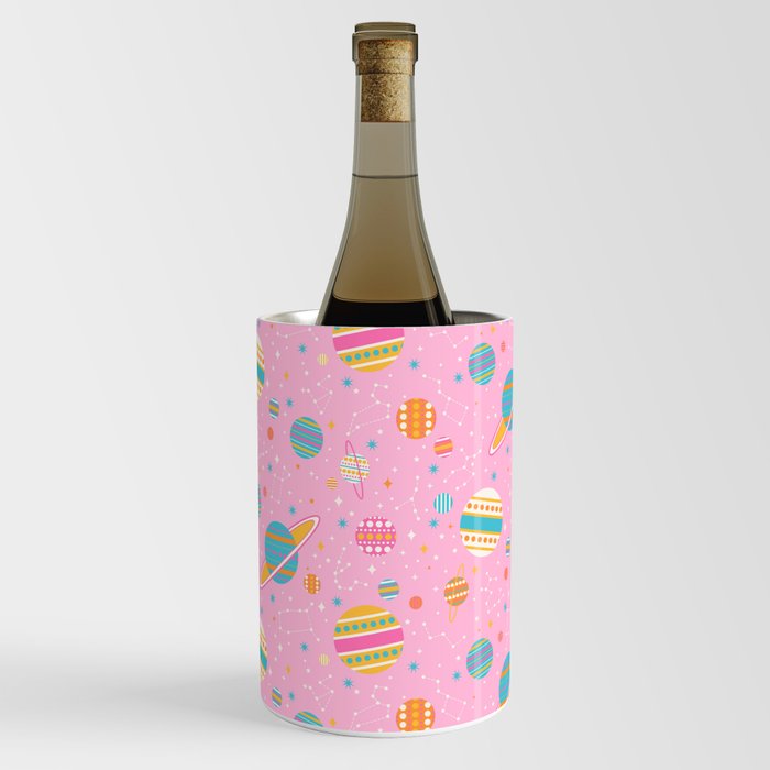 Geometric Space - Pink Wine Chiller