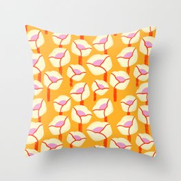 Chunky Blooms Pattern Throw Pillow