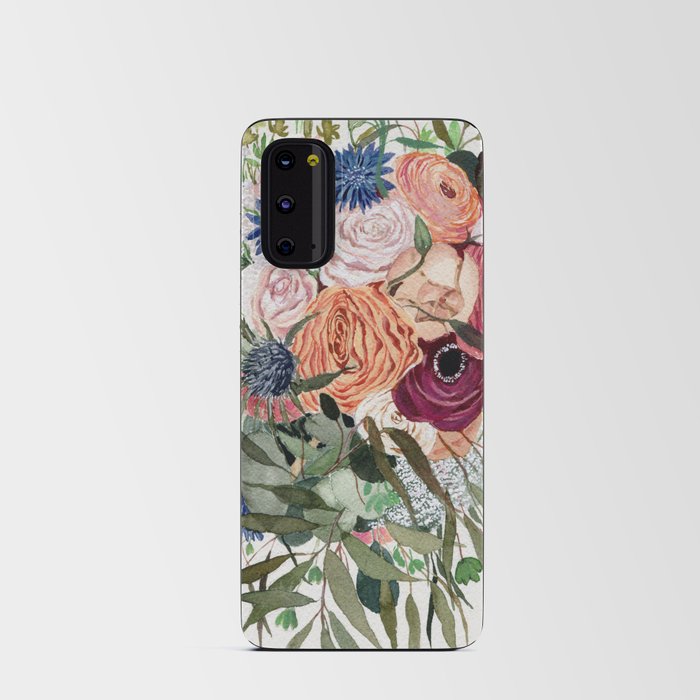 Colorful Rose Bouquet Android Card Case