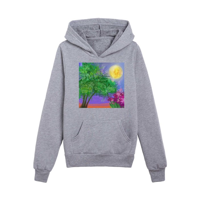 Mystical Tropical  Kids Pullover Hoodie