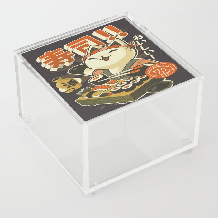 Cat Sushi Acrylic Box