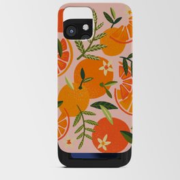 Orange Blooms – Blush iPhone Card Case