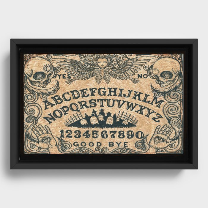Ouija Board Framed Canvas