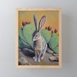 Jack Rabbit Framed Mini Art Print